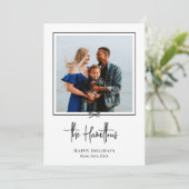Beste kerstkaart voor cadeaufotofeestdag (Staand voorkant)