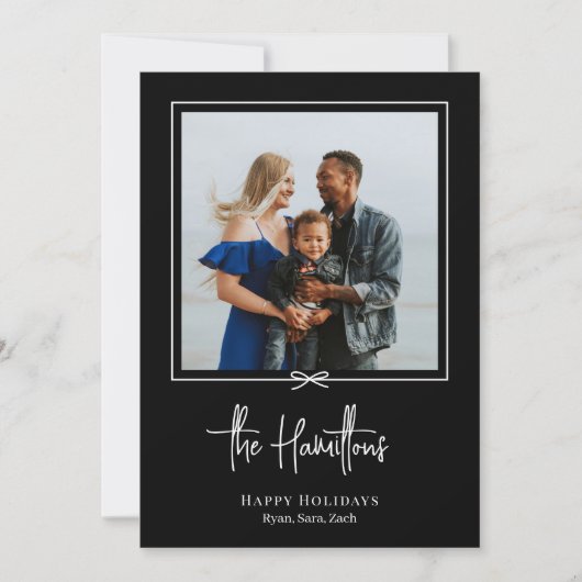 Beste kerstkaart voor cadeaufotofeestdag (Voorkant)