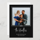 Beste kerstkaart voor cadeaufotofeestdag (Voorkant / Achterkant)