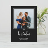 Beste kerstkaart voor cadeaufotofeestdag (Staand voorkant)