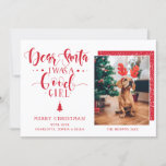 Beste kerstkerstcadeau voor kerstmis Aangepaste fo Feestdagenkaart<br><div class="desc">Deze mooie en grappige Vakantiegrootkaart is de beste optie voor alle dierenvrienden die een wenskaart naar vrienden en familie willen sturen. Het ontwerp kenmerkt grappige groettekst in rood manuscript op de linkerkant die door uw namen wordt gevolgd. Aan de rechterkant is een foto van een zeer zoete hond met rendieroren...</div>