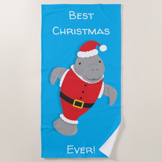 Beste kerstkerstkerstkerstkerstkerstkerstman strandlaken (Voorkant)