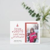 Beste kerstkerstkerstkerstman feestdagenkaart (Staand voorkant)