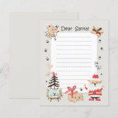 Beste kerstkerstkerstlijstje met een brief aan de  (Voorkant / Achterkant)