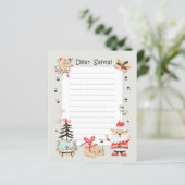 Beste kerstkerstkerstlijstje met een brief aan de  (Staand voorkant)