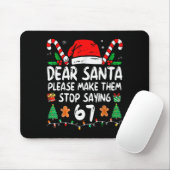 Beste Kerstman 67 Grappig Kerstmis Zes Zeven 6-7 M Muismat (Met muis)