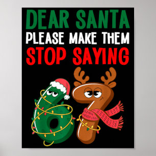 Beste Kerstman 67 Grappig Kerstmis Zes Zeven 6-7 M Poster