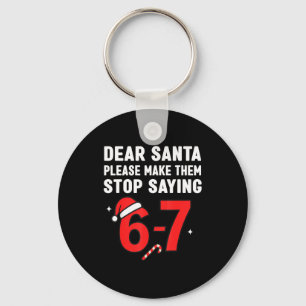 Beste Kerstman 67 Grappige Kerstmis 6-7 Zes Zeven Sleutelhanger