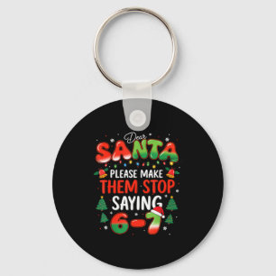 Beste Kerstman 67 Grappige Kerstmis Stop Met Zegge Sleutelhanger