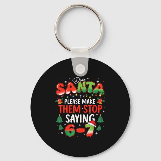 Beste Kerstman 67 Grappige Kerstmis Stop Met Zegge Sleutelhanger (Voorkant)