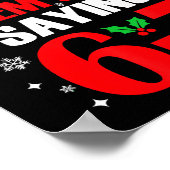 Beste Kerstman 67 Grappige Kerstmis Zes Zeven 6-7  Poster (Hoek)