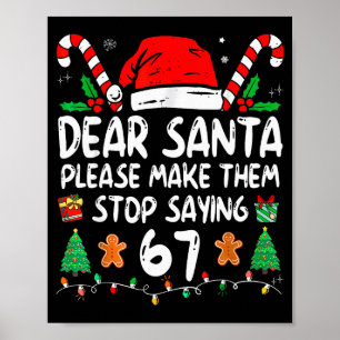 Beste Kerstman 67 Grappige Kerstmis Zes Zeven 6-7 Poster