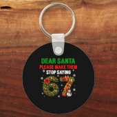 Beste Kerstman 67 Grappige Kerstmis Zes Zeven 6-7 Sleutelhanger (Voorkant)