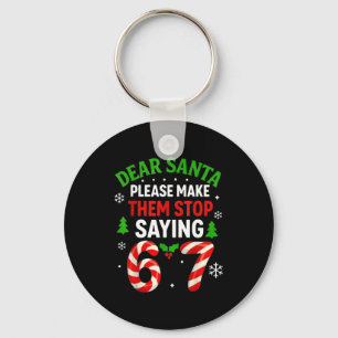 Beste Kerstman 67 Grappige Kerstmis Zes Zeven 6-7  Sleutelhanger