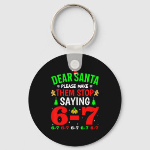 Beste Kerstman 67 Grappige Kerstmis Zes Zeven 6-7 Sleutelhanger