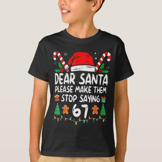 Beste Kerstman 67 Grappige Kerstmis Zes Zeven 6-7  T-shirt (Voorkant)