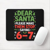 Beste Kerstman 6-7 Grappig 67 Meme Kerstmis Zes Ze Muismat (Met muis)