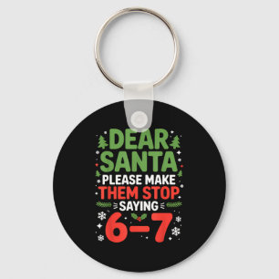 Beste Kerstman 6-7 Grappig 67 Meme Kerstmis Zes Ze Sleutelhanger