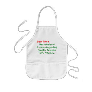 Beste Kerstman Advocaat - Grappige Kerstbrief Kinder Schort