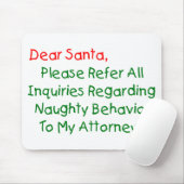 Beste Kerstman Advocaat - Grappige Kerstbrief Muismat (Met muis)