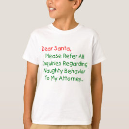 Beste Kerstman Advocaat - Grappige Kerstbrief T-shirt
