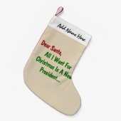 Beste kerstman, alles wat ik voor Kerstmis wil is  Kleine Kerstsok (Voorkant (Hangend))