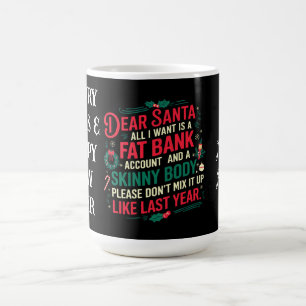 Beste Kerstman, alles wat ik wil is een dikke bank Koffiemok