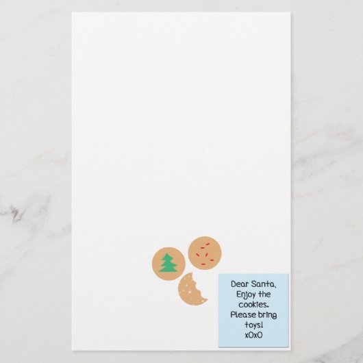 Beste kerstman, alsjeblieft, breng speelgoed mee briefpapier (Voorkant)