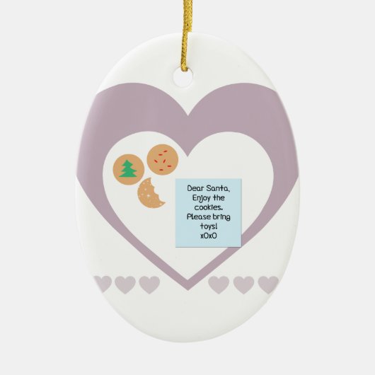 Beste kerstman, alsjeblieft, breng speelgoed mee keramisch ornament (Voorkant)