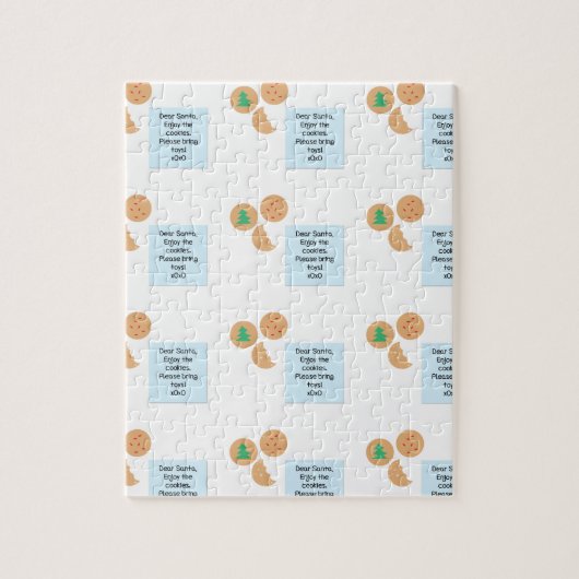 Beste kerstman, alsjeblieft, breng speelgoed mee legpuzzel (Verticaal)