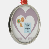 Beste kerstman, alsjeblieft, breng speelgoed mee metalen ornament (Rechts)