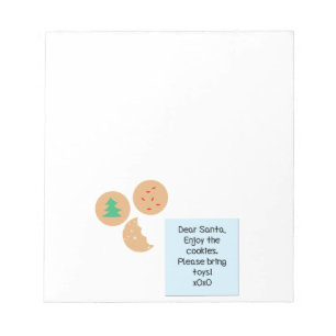 Beste kerstman, alsjeblieft, breng speelgoed mee notitieblok