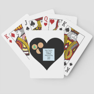 Beste kerstman, alsjeblieft, breng speelgoed mee pokerkaarten