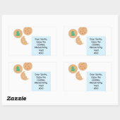 Beste kerstman, alsjeblieft, breng speelgoed mee rechthoekige sticker (Vel)