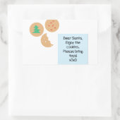 Beste kerstman, alsjeblieft, breng speelgoed mee rechthoekige sticker (Tas)