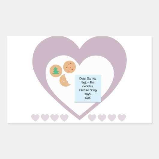 Beste kerstman, alsjeblieft, breng speelgoed mee rechthoekige sticker (Voorkant)