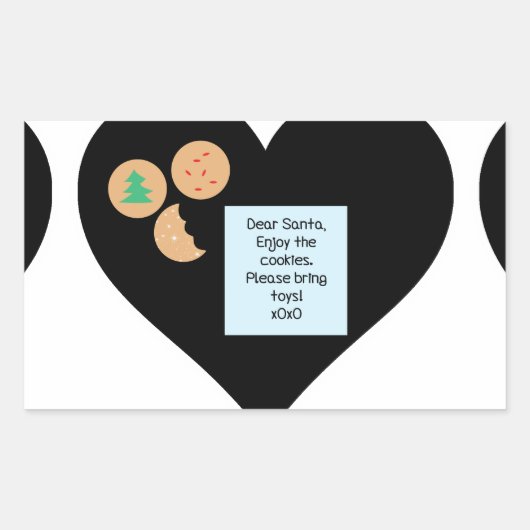 Beste kerstman, alsjeblieft, breng speelgoed mee rechthoekige sticker (Voorkant)