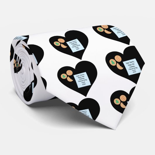 Beste kerstman, alsjeblieft, breng speelgoed mee stropdas (Opgerold)