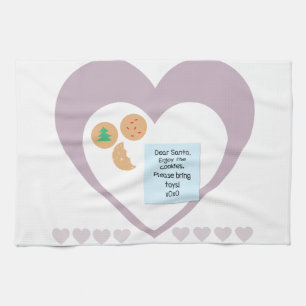 Beste kerstman, alsjeblieft, breng speelgoed mee theedoek