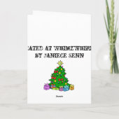 Beste Kerstman, ben ik een zeer Goed Meisje Feestdagen Kaart (Achterkant)