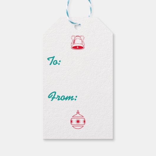 Beste Kerstman, bepaal het echte kerstontwerp Cadeaulabel (Achterkant)