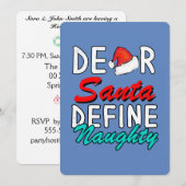 Beste Kerstman, bepaal het echte kerstontwerp Kaart (Voorkant / Achterkant)