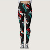 Beste Kerstman, bepaal het echte kerstontwerp Leggings (Voorkant)