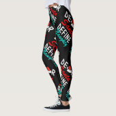 Beste Kerstman, bepaal het echte kerstontwerp Leggings (Links)