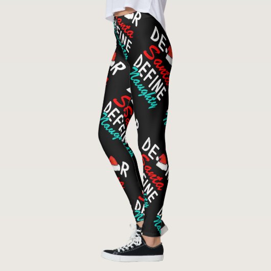 Beste Kerstman, bepaal het echte kerstontwerp Leggings (Links)