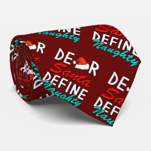 Beste Kerstman, bepaal het echte kerstontwerp Stropdas