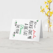 Beste Kerstman Bonus Wenskaart Kaart (Gele Bloem)