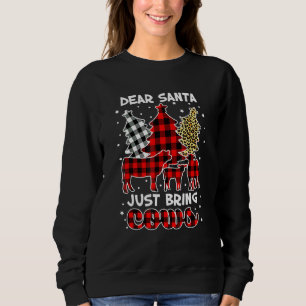 Beste Kerstman Breng Alleen Koeien Kerstmis Bizon Trui