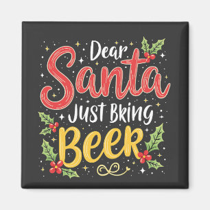 Beste Kerstman, Breng gewoon bier Kerstman Magneet