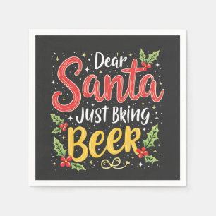 Beste Kerstman, Breng gewoon bier Kerstman Servet